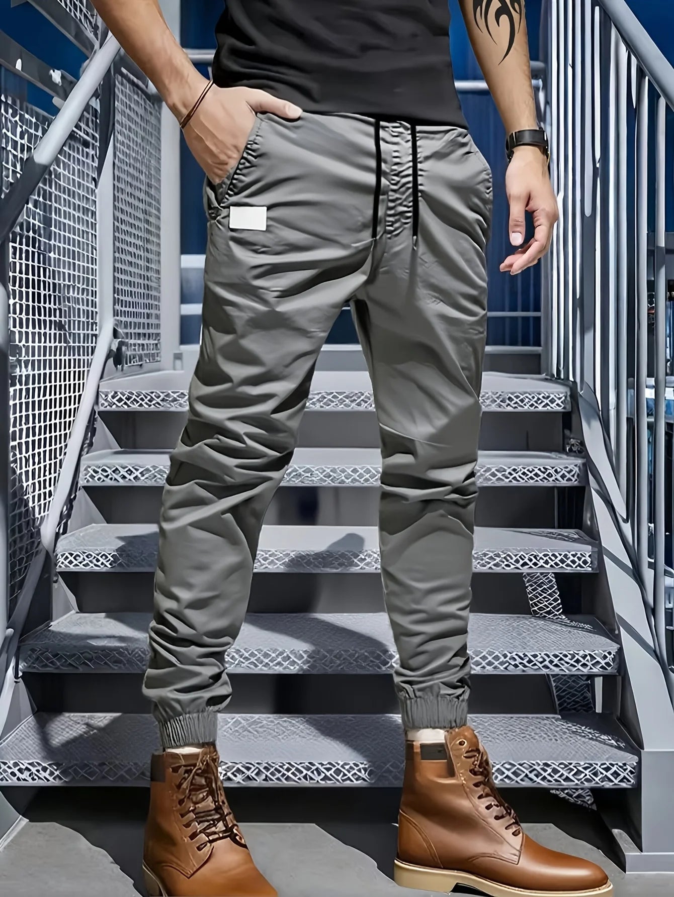 Winthunder Men's MultiPocket Workwear Pants Casual Outdoor