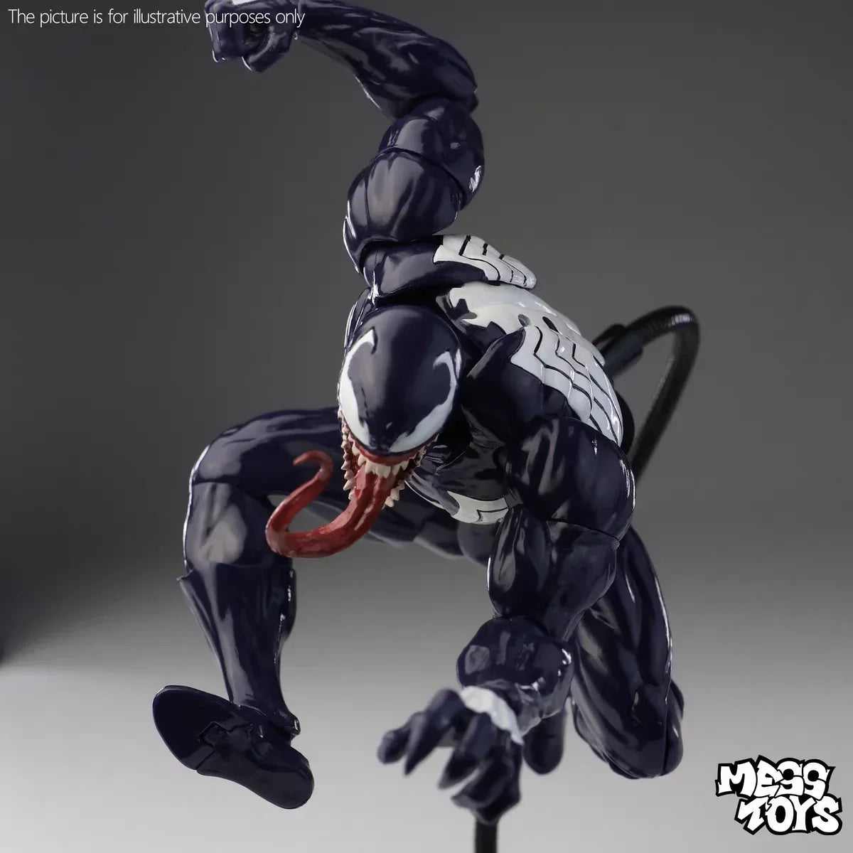 Bandai Symbiote Spider Man Posable Action Figure Collectible Model