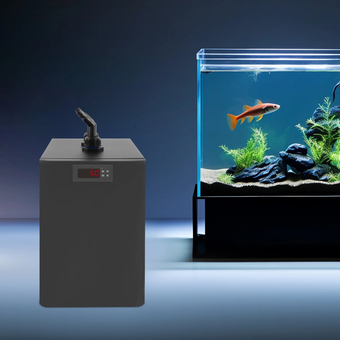 160L Aquarium Water Chiller 0 To 50 Celsius Adjustable 110V