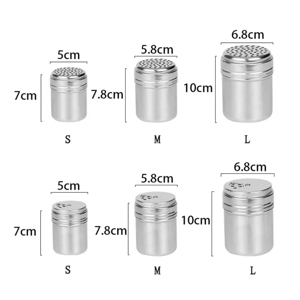 Stainless Steel Rotating Spice Shaker Jar For Salt And Sugar