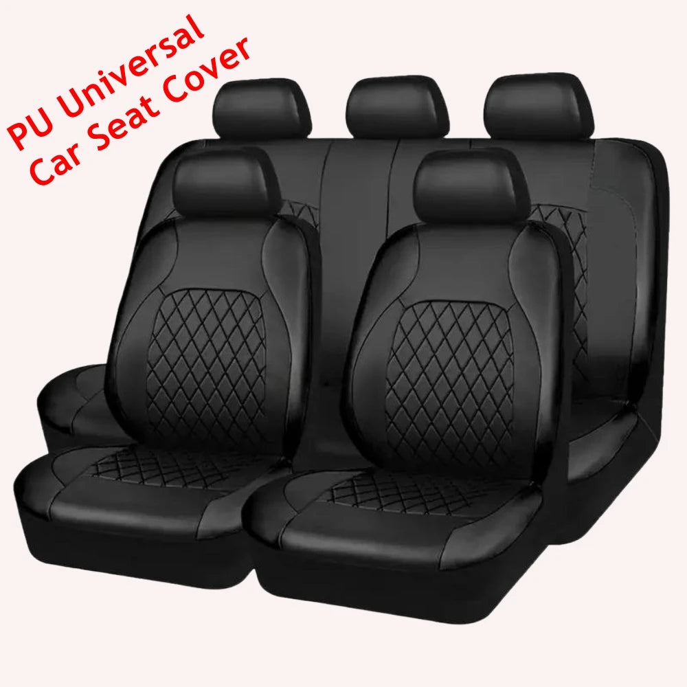 AutoYouth Universal PU Leather Car Seat Covers For All Vehicles