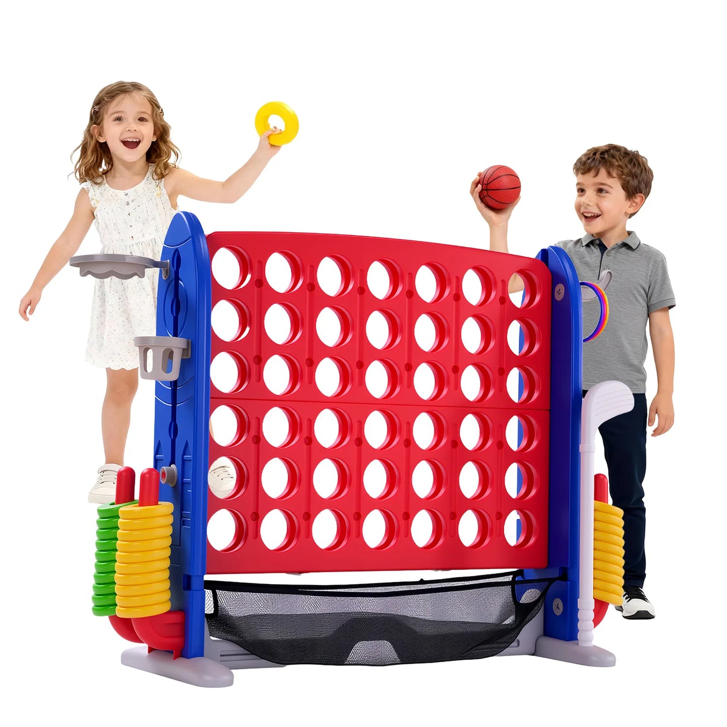 4-In-1 GiantConnect Game Set Outdoor Family Fun Party