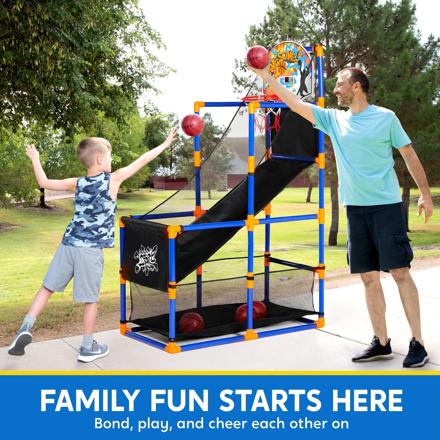 Joyfy Led Arcade Basketball Hoop Game Set For Children