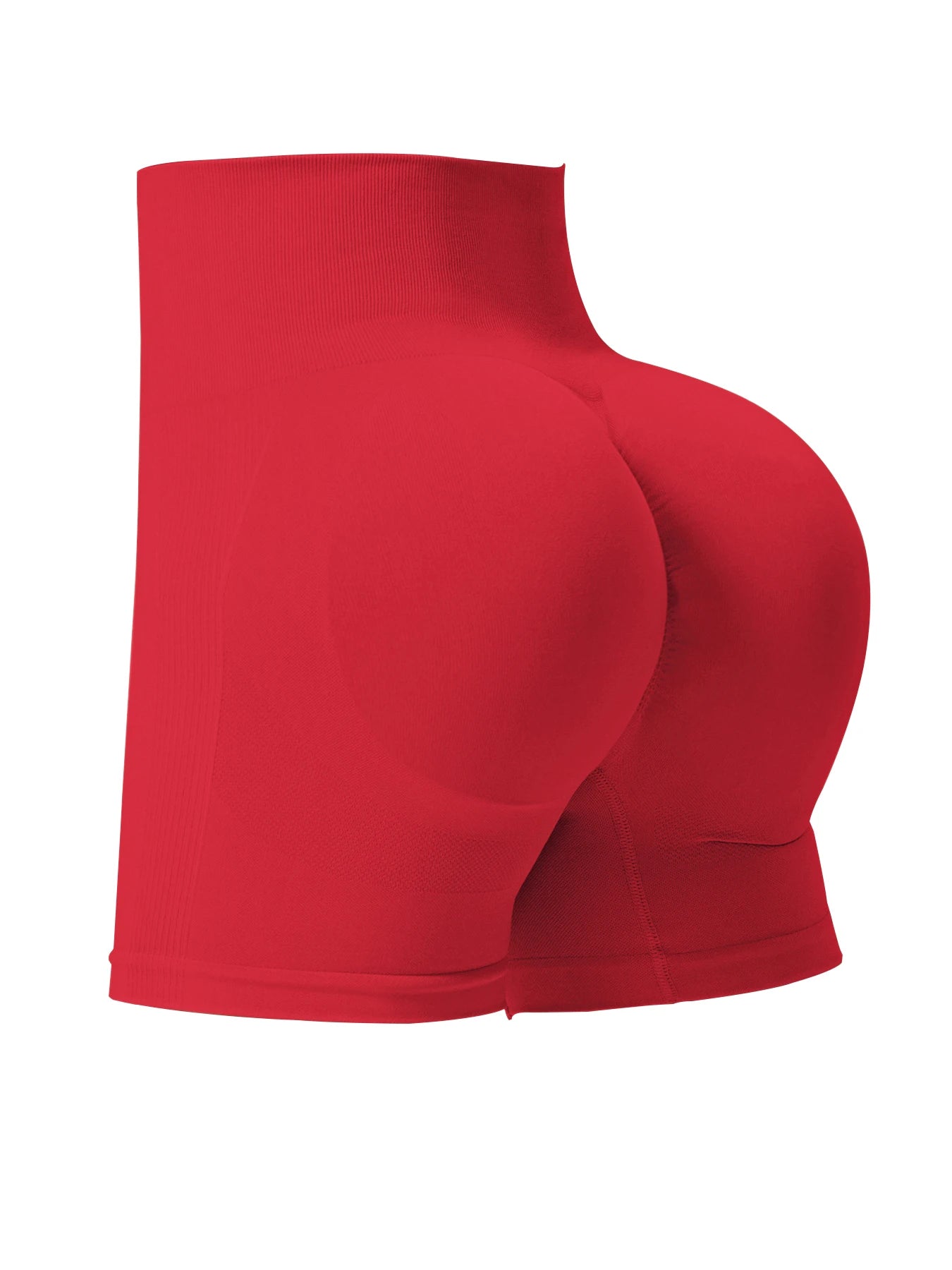 CHRLEISURE Seamless Ribbed Yoga Shorts High Waist Women Sportswear